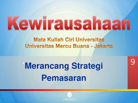 Mata Kuliah Ciri Universitas Universitas Mercu Buana - Jakarta