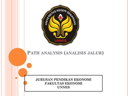 Path analysis (analisis jalur)