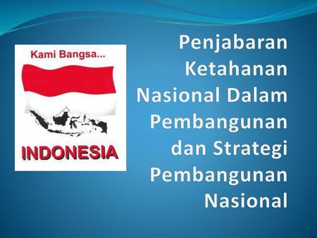 Aspek Strategis Perencanaan Pembangunan Nasional