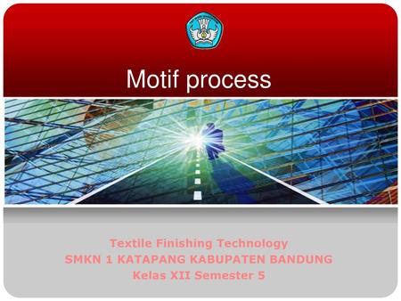 Textile Finishing Technology SMKN 1 KATAPANG KABUPATEN BANDUNG