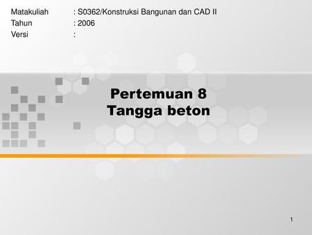 Pertemuan 8 Tangga beton