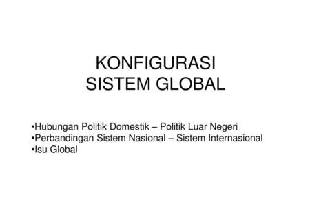 KONFIGURASI SISTEM GLOBAL