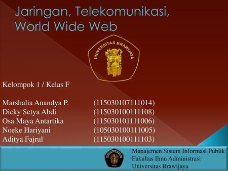 Jaringan, Telekomunikasi, World Wide Web