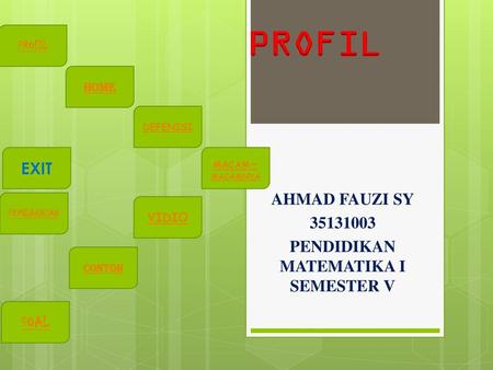 AHMAD FAUZI SY PENDIDIKAN MATEMATIKA I SEMESTER V