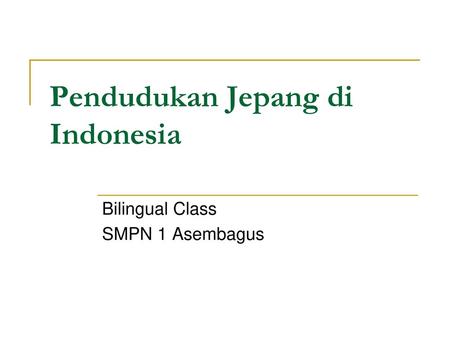 Pendudukan Jepang di Indonesia