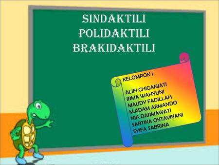 SINDAKTILI POLIDAKTILI BRAKIDAKTILI