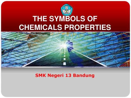 THE SYMBOLS OF CHEMICALS PROPERTIES
