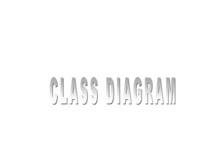 CLASS DIAGRAM.