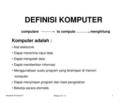 computare to compute menghitung