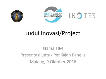 Judul Inovasi/Project