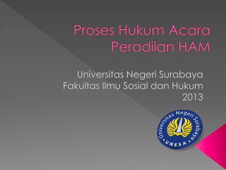 Proses Hukum Acara Peradilan HAM