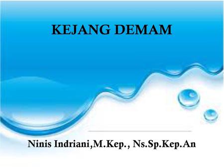 Ninis Indriani,M.Kep., Ns.Sp.Kep.An