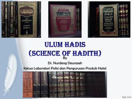 Ulum hadis (Science of Hadith)