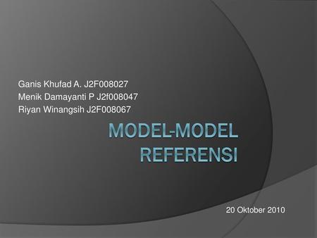 Model-Model Referensi