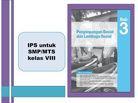 IPS untuk SMP/MTS kelas VIII