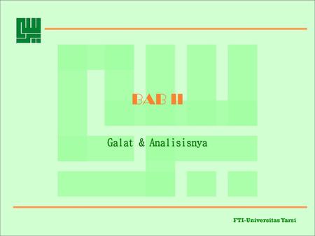 BAB II Galat & Analisisnya.