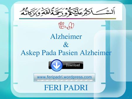Askep Pada Pasien Alzheimer