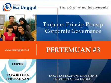 Tinjauan Prinsip-Prinsip Corporate Governance