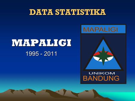 DATA STATISTIKA MAPALIGI 1995 - 2011.