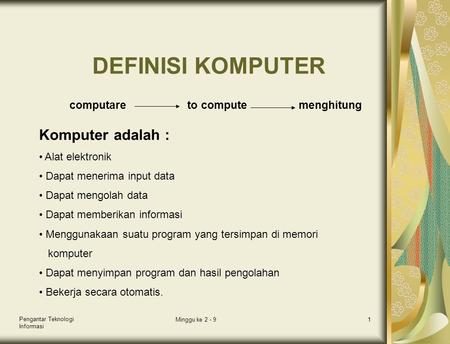 computare to compute menghitung