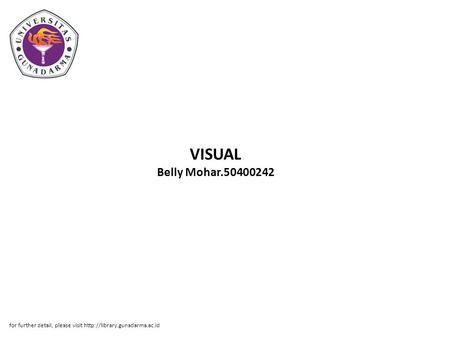 VISUAL Belly Mohar.50400242 for further detail, please visit