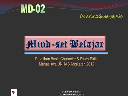 Mind-set Belajar Pelatihan Basic Character & Study Skills