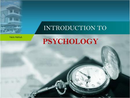 INTRODUCTION TO PSYCHOLOGY. Recommended Literature 1. Introduction to Psychology : Gateway to Mind and Behavior by Dennis Coon and John O. Mitterer 2.