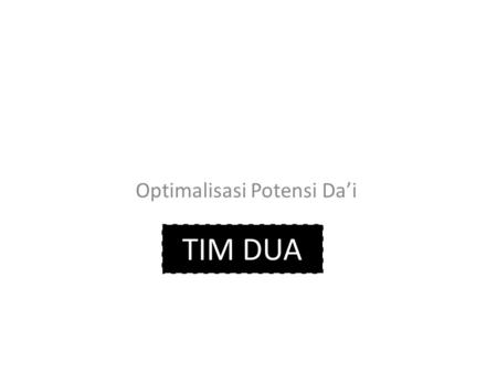 Pesantren UI 2010 Optimalisasi Potensi Da’i TIM DUA.