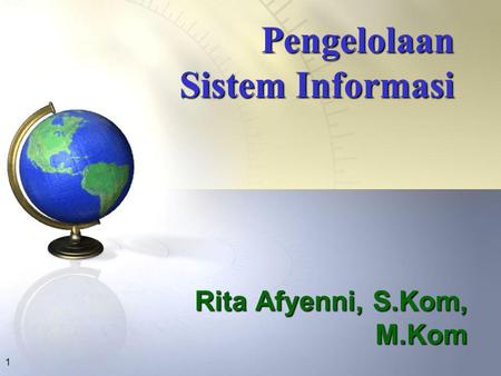 Pengelolaan Sistem Informasi