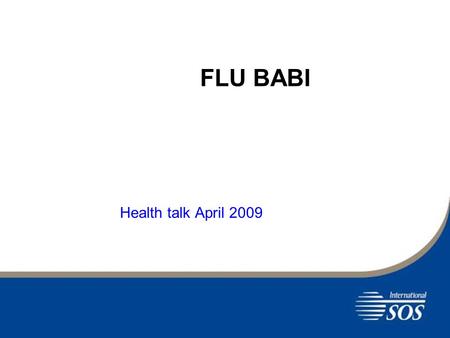 FLU BABI Health talk April 2009. DEFINISI Merupakan penyakit yang sangat menular pada sistem pernapasan hewan babi yang disebabkan oleh Influenza Type.