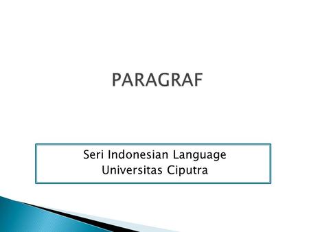 Seri Indonesian Language