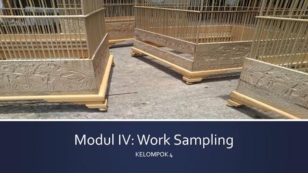 Modul IV: Work Sampling