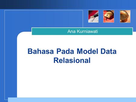 Bahasa Pada Model Data Relasional