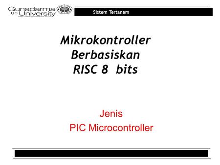Mikrokontroller Berbasiskan RISC 8 bits