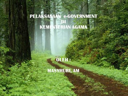 PELAKSANAAN e-GOVERNMENT