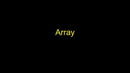 Array.