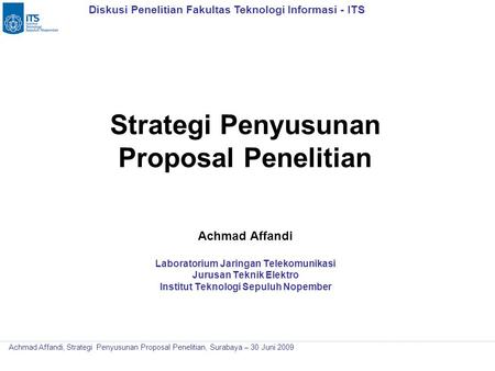 Strategi Penyusunan Proposal Penelitian