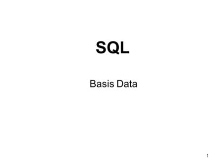 SQL Basis Data.