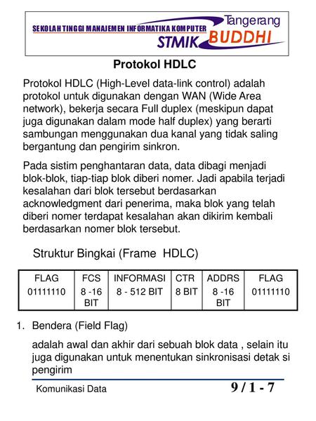 Struktur Bingkai (Frame HDLC)
