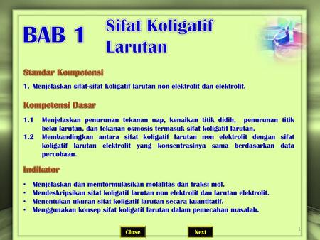 Sifat Sifat Koligatif Larutan Ppt Download