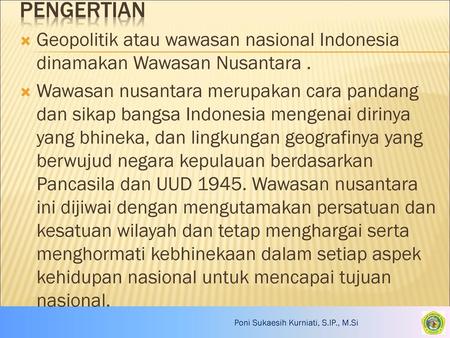 Wawasan Nusantara Lecture 5 6 Ppt Download