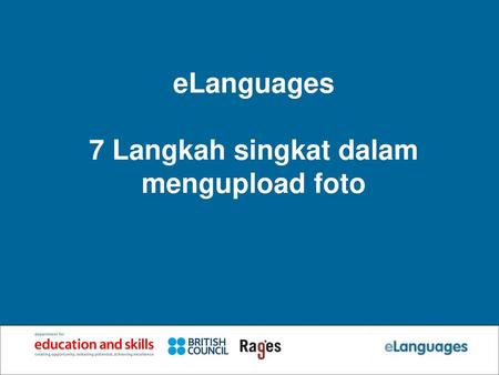 eLanguages 7 Langkah singkat dalam mengupload foto