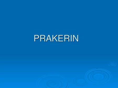 PRAKERIN.