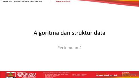 Algoritma dan struktur data