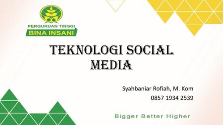 Teknologi Social Media
