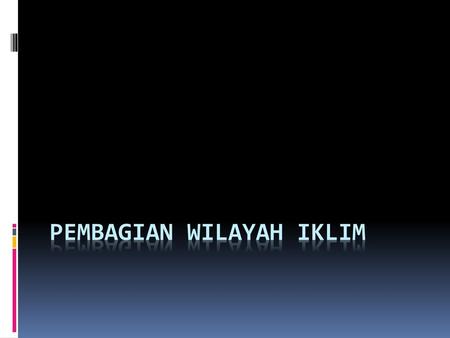 Pembagian wilayah iklim