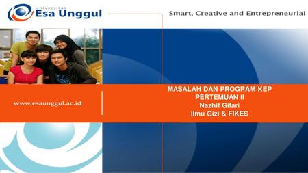 MASALAH DAN PROGRAM KEP