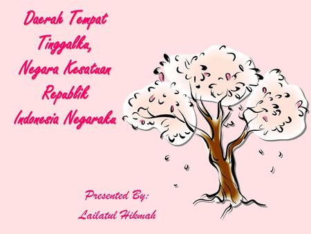 Presented By: Lailatul Hikmah