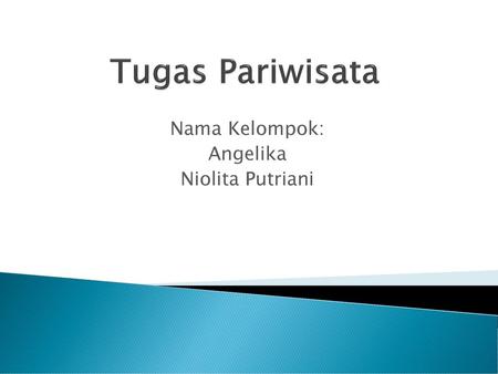 Nama Kelompok: Angelika Niolita Putriani