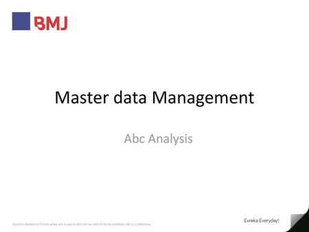 Master data Management